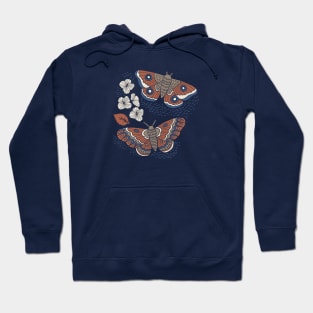 Midnight Rusted Moths Hoodie